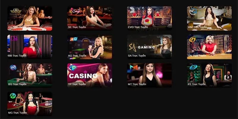 Các tựa game tại sảnh casino I9BET